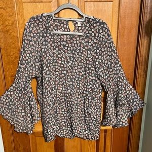 Lauren Conrad Boho Floral Top XL